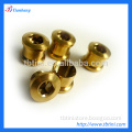 Baoji Tianbang Produce Low Price Gold Titanium bicycle plate Nail Dental plate screws Double Dish Fixing bolts and nuts 6.5mm